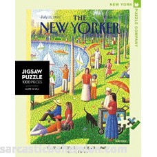 New York Puzzle Company New Yorker Sunday Afternoon in Central Park 1000 Piece Jigsaw Puzzle B003H1PKAE
